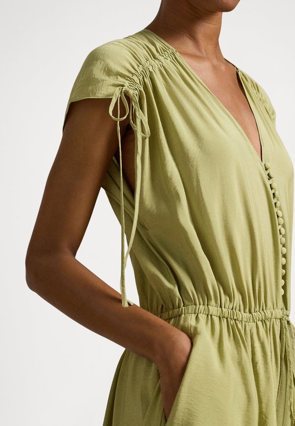 Polo Ralph Lauren TIE-SHOULDER CREPE DRESS