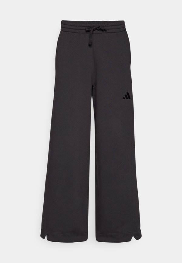 adidas Sportswear ALL SZN FLEECE LOOSE WIDE LEG - Tracksuit bottoms - black
