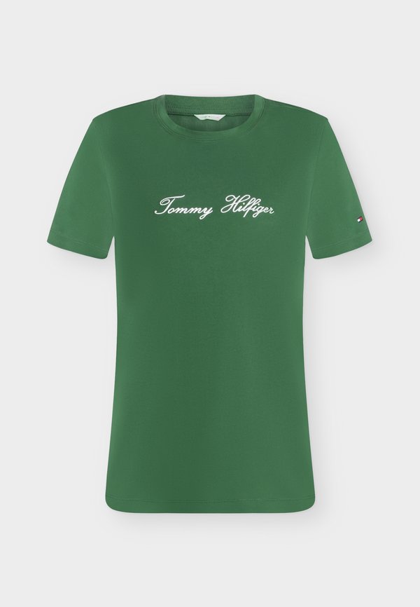 Tommy Hilfiger SCRIPT  - Print T-shirt - deep evergreen