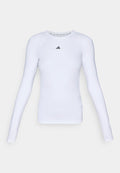 adidas Performance TECHFIT LONG SLEEVE TRAINING TOP - Long sleeved top - white