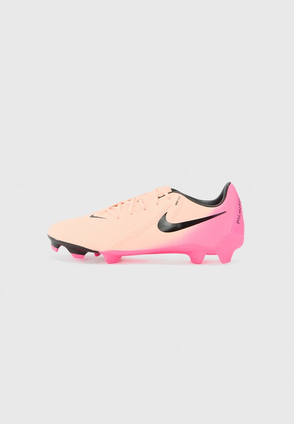 Nike Performance PHANTOM GX 2 ACADEMY FG/MG - Firm-ground football boots - crimson tint/black/pink blast