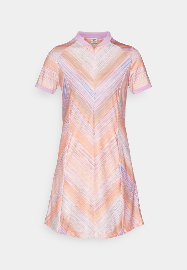Callaway STRIPED SHORTSLEEVE DRESS