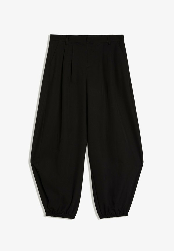 Bershka TROUSERS - Trousers - black