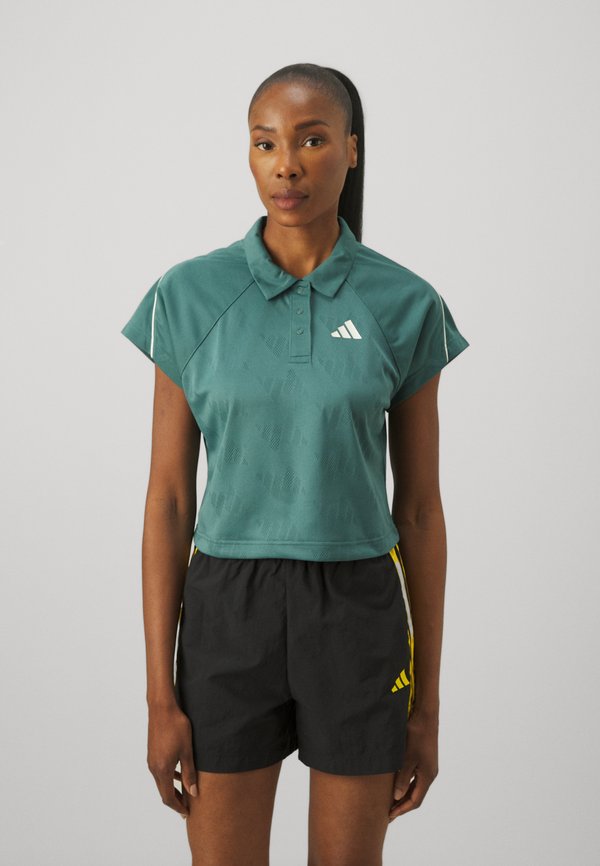 adidas Sportswear Polo shirt - preloved teal/off white