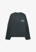 Bershka OUT OF CORE LONG SLEEVE - TSHIRT - Long sleeved top - black
