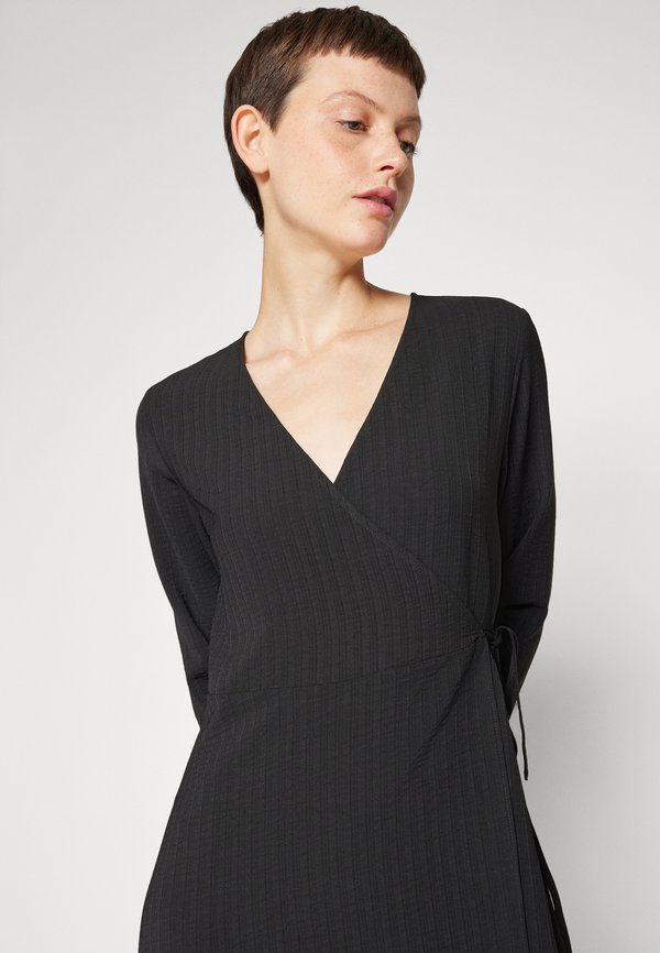 VILA VILOVIE NEW WRAP MIDI DRESS