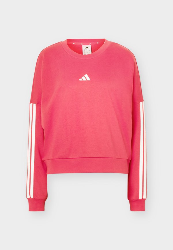 adidas Sportswear ESSENTIALS 3 STRIPES - Sweatshirt - power pink/white