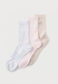 adidas Performance 3 PACK UNISEX - Sports socks - putty mauve/distilled pink/frozen purple/wonder beige