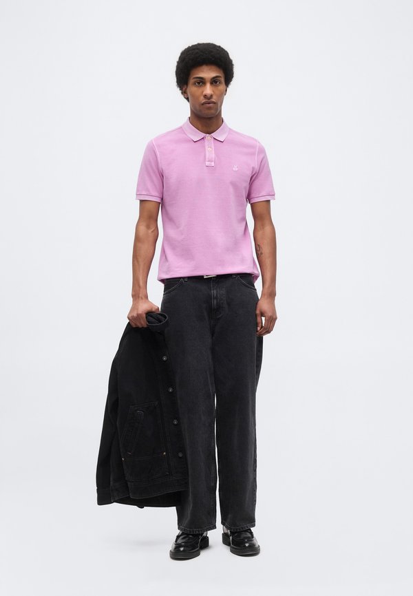 Marc O'Polo SHORT SLEEVE SLITS AT HEM EMBROIDERY
