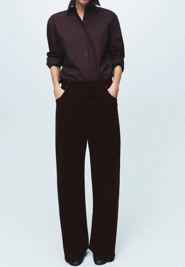 Mango Wide Leg - dark brown