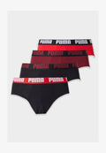 Puma MEN EVERYDAY BASIC  4 PACK - Briefs - red/black