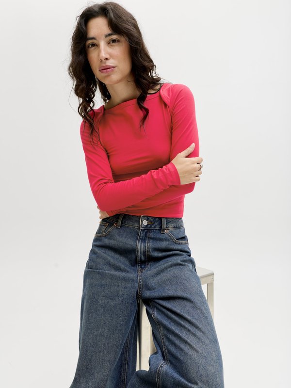 JJXX JXGIGI SQUARE NECK TEE