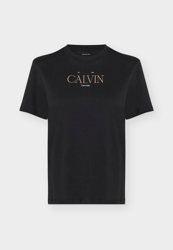 Calvin Klein Jeans CLASSIC RESORT FOIL LOGO - Print T-shirt - black
