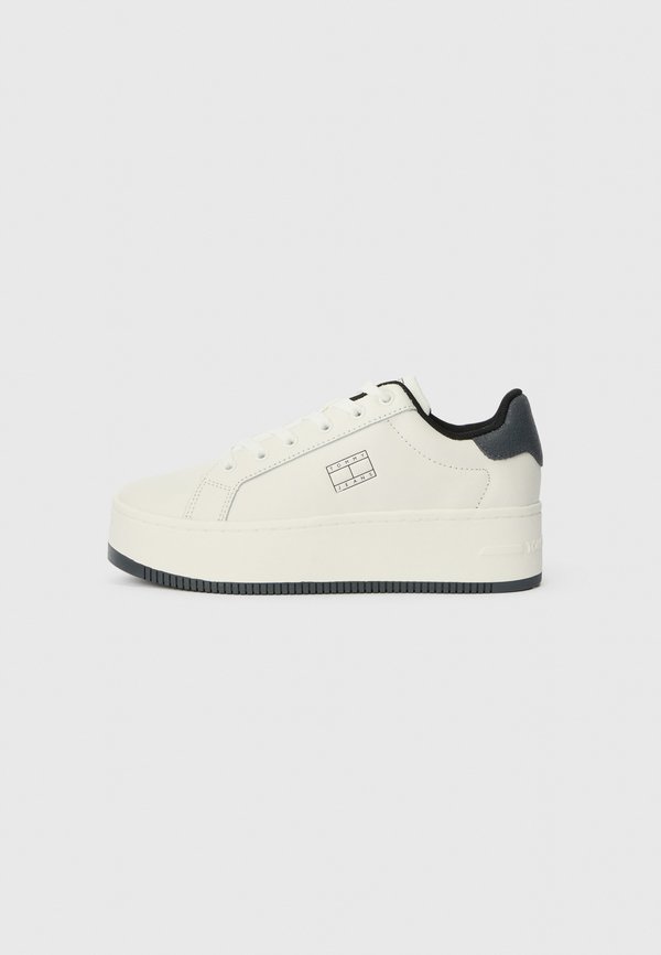 Tommy Jeans ESSENTIAL LOGO PLATFORM TRAINERS WITH LEATHER