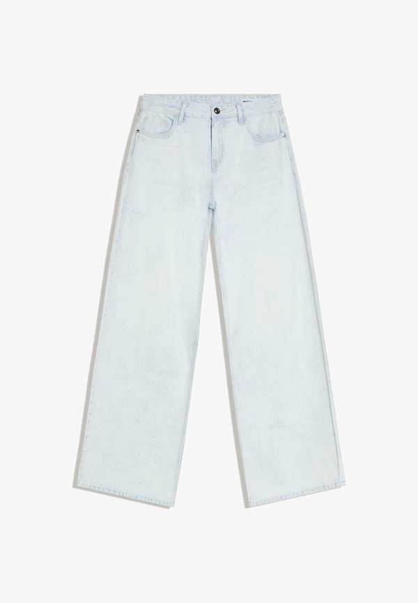 Bershka WIDE-LEG -  - Wide Leg - light blue