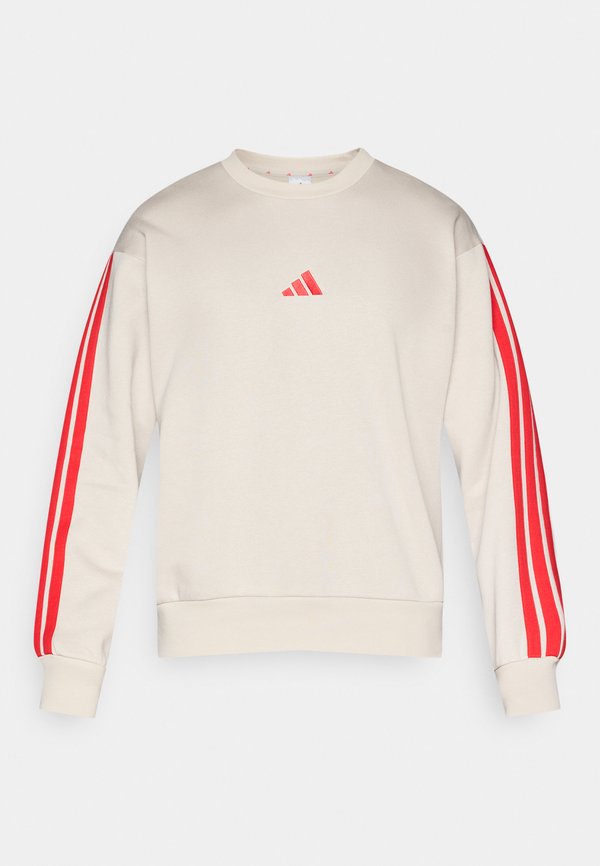 adidas Sportswear ESSENTIALS THREE STRIPES FLEECE - Sweatshirt - alumina/pure ruby