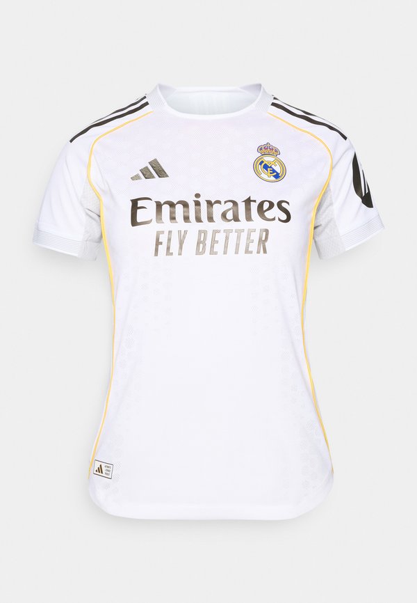 adidas Performance REAL MADRID 25/26 HOME AUTHENTIC JERSEY - Print T-shirt - white