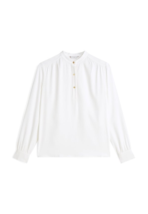 Tommy Hilfiger GOLD-TONE BUTTON RELAXED TWILL BLOUSE