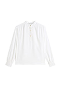 Tommy Hilfiger GOLD-TONE BUTTON RELAXED TWILL BLOUSE