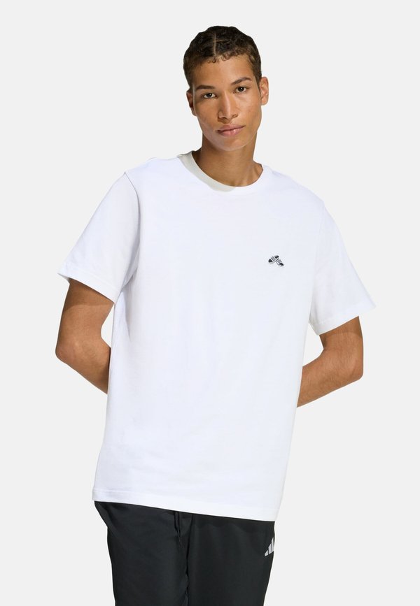 adidas Performance T-SHIRT SUMMER SLIDE GRAPHIC TEE - Sports T-shirt - white