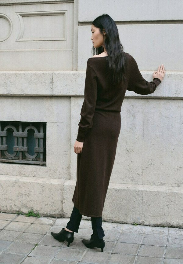 Mango Jumper dress - brown