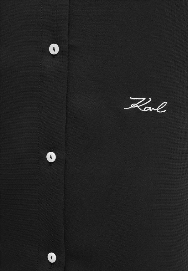 KARL LAGERFELD CONTRAST SLEEVELESS BLOUSE