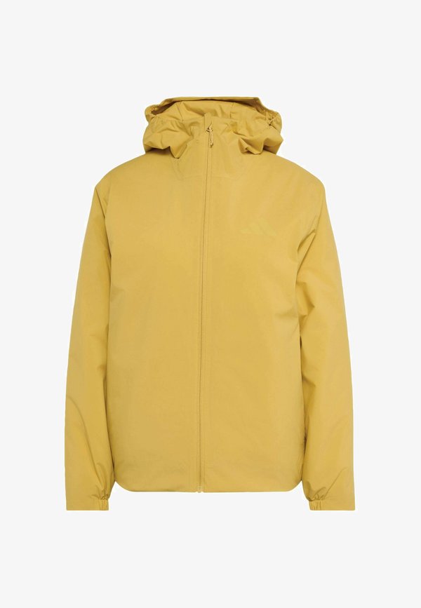 adidas Sportswear ADIDAS SPORTSWEAR TERREX MULTI ESSENTIALS CLIMAPROOF INSULATED HOODED JAC - Waterproof jacket - pyrite
