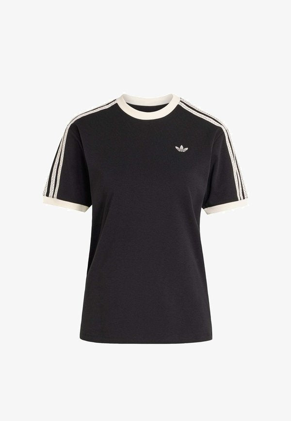 adidas Originals SUMMER GLOW ADVANCED THREE STRIPES - Print T-shirt - black