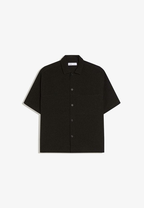Bershka BOXY TAILORING - Shirt - black