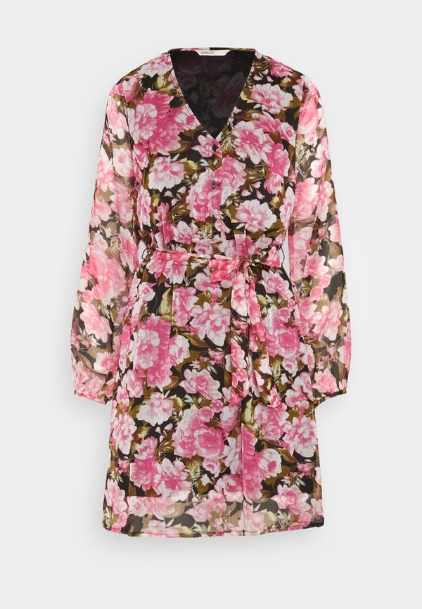 ONLY ONLSAGA V NECK BUTTON DRESS