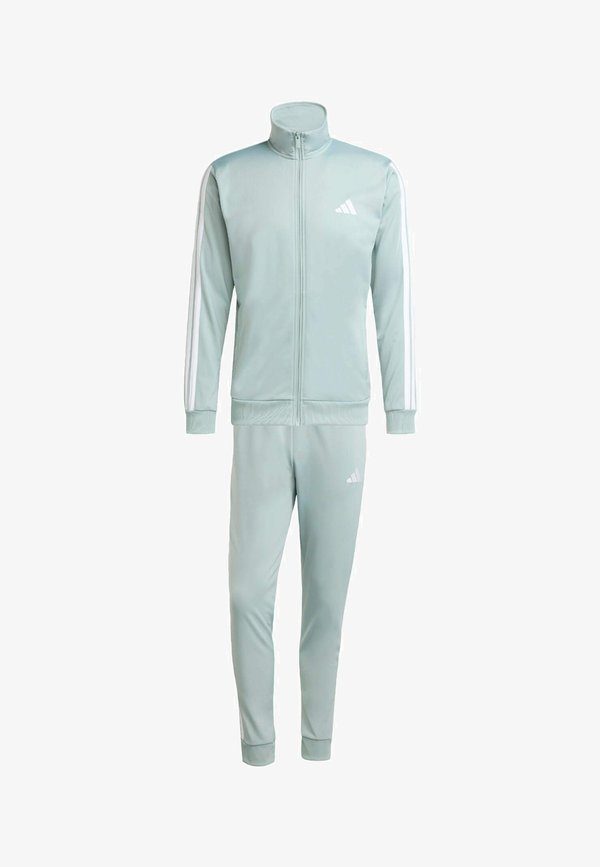 adidas Sportswear 3 STRIPES SET - Tracksuit -  sage