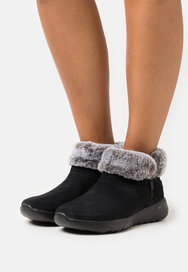 Skechers ON-THE-GO JOY WIDE FIT - Winter boots - black/grey