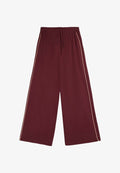 Bershka PLUSH - JOGGERS - Tracksuit bottoms - bordeaux