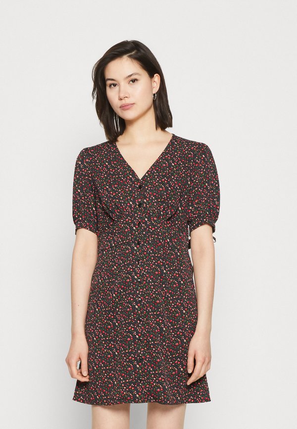 JDY JDYNICOLE TIE SLEEVE SHORT DRESS