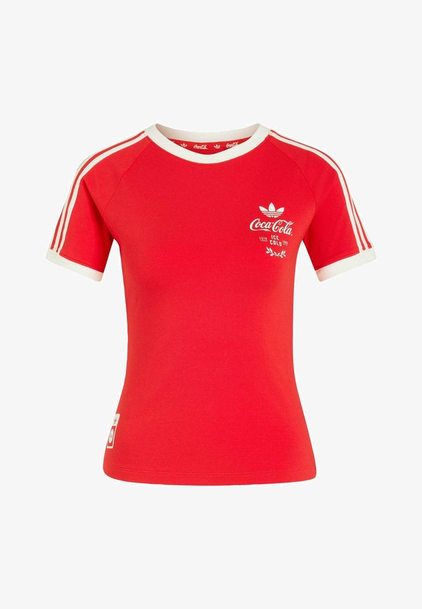 adidas Originals adidas X Coca-Cola 3-Stripes - Print T-shirt - vivid red