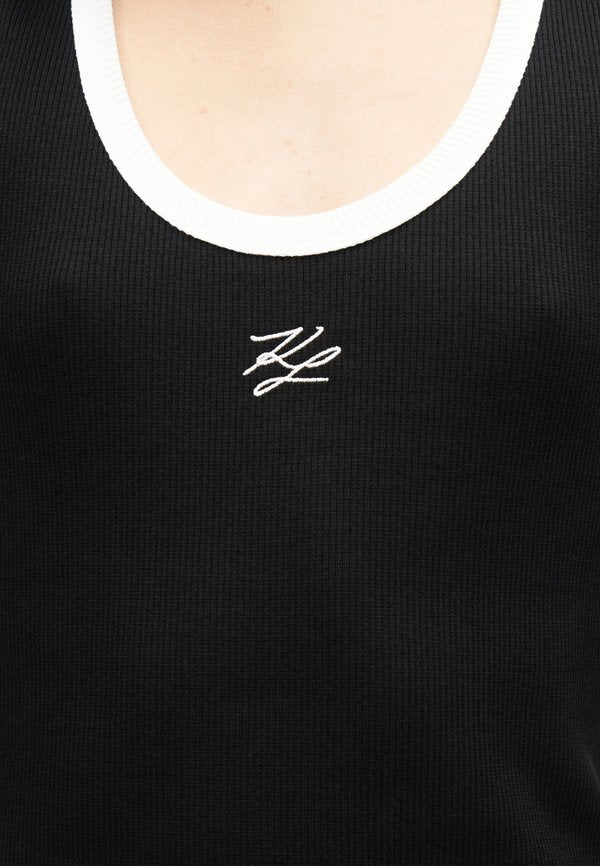 KARL LAGERFELD AUTOGRAPH LOGO TANK