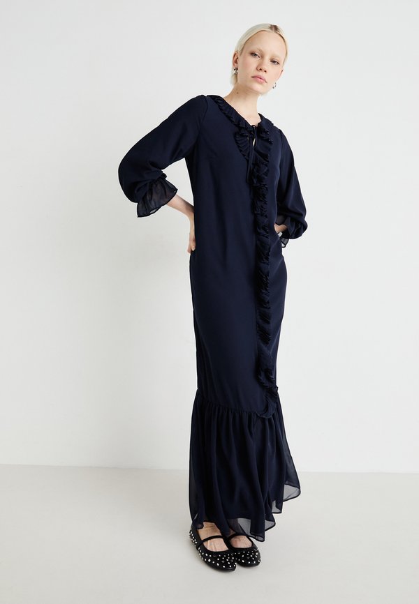 VILA VIMODESTY V NECK FRILL DRESS