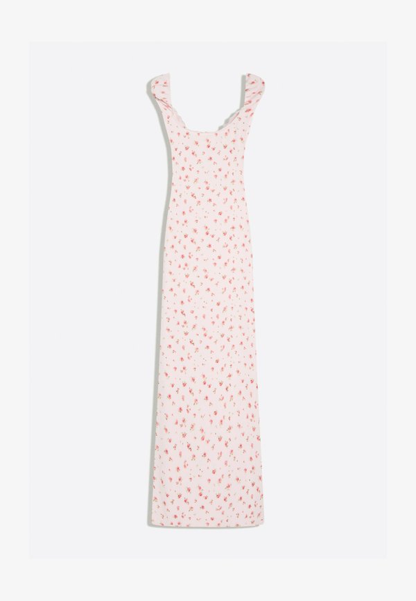 Bershka LACE CRINKLE MIDI DRESS 01250727 - Shift dress - light pink