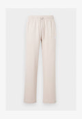 Nike Sportswear CLUB VARSITY PANT - Tracksuit bottoms - light orewood brown/phantom/white