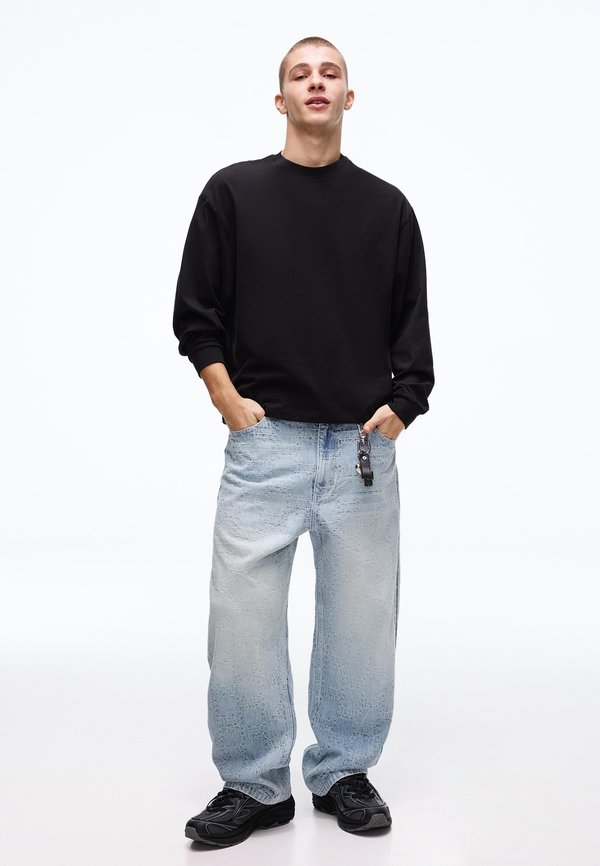 Bershka Straight leg jeans - light blue