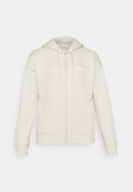 adidas Sportswear ESSENTIALS LINEAR FULL ZIP  HOODIE - Zip-up sweatshirt - alumina/white