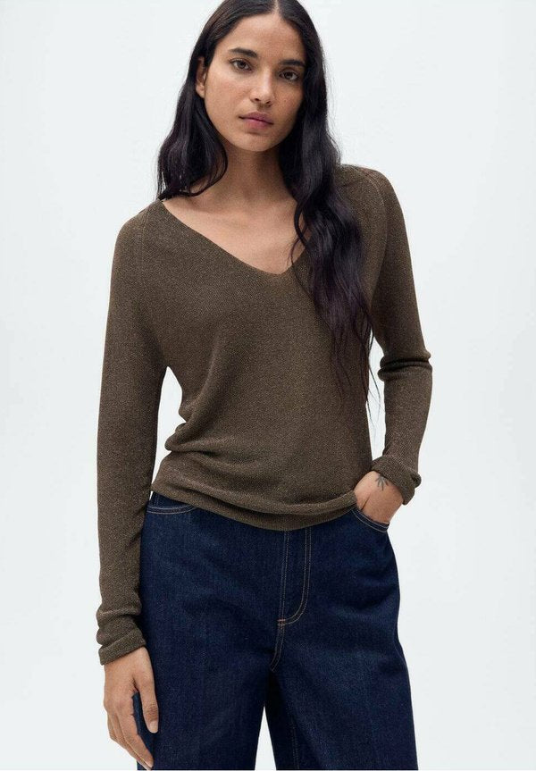 Mango Jumper - chocoladebruin