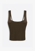 Bershka BENGALINE STRAPPY - TOP 00930710 - Blouse - brown