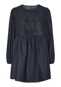 Pieces PCASTA O NECK TIE DRESS