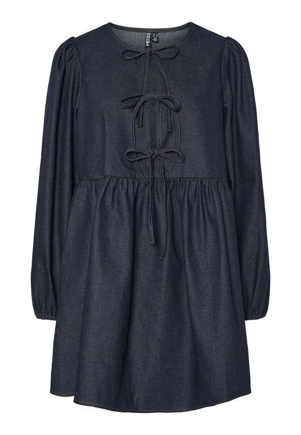 Pieces PCASTA O NECK TIE DRESS