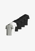 adidas Sportswear 6ER PACK  - Undershirt - schwarz   weiß   grau