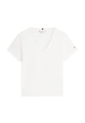Tommy Hilfiger LINEN BLEND V-NECK T-SHIRT