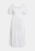Glamorous Curve UP BACK MIDAXI DRESS WITH SHIRRED BODICE PUFF SLEEVES