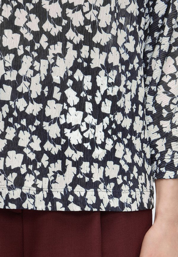 TOM TAILOR T-SHIRT CRINCLE BATWING ALLOVERPRINT