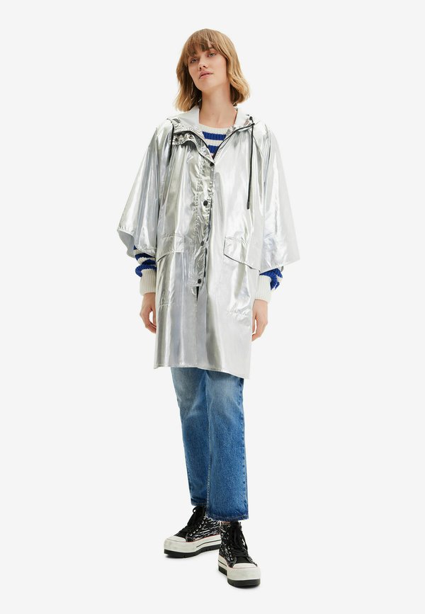 Desigual METALLIC LAMINATED RAIN PONCHO